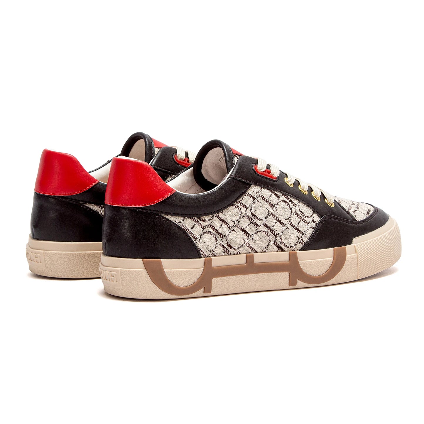 Footmaxldn Women's Embroidered Canvas Flat Sneakers