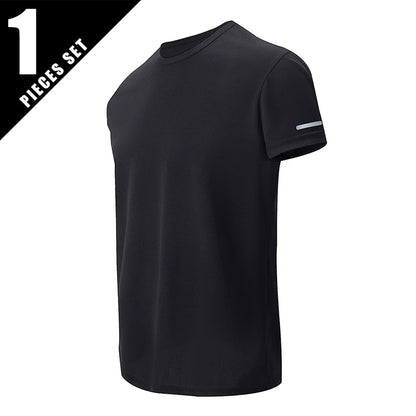 Footmaxldn Men's Quick-Dry Sports T-Shirt | Lightweight Crew Neck Running Tee