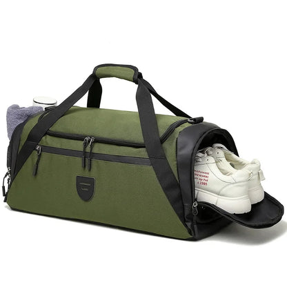 Footmax 40L Sport Fitness Bag - Dry Wet Separation Gym Duffel for Men Women Hiking Yoga Travel - footmaxldn