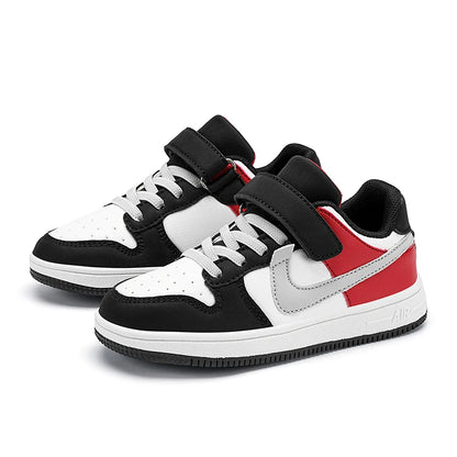 Boys and girls sports students non-slip light shoes children running shoes classic leather casual shoes size 29-39 - footmaxldn