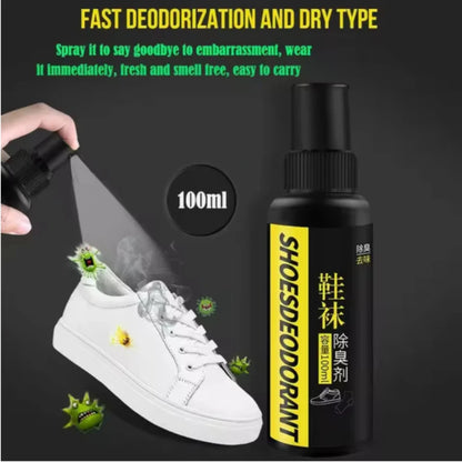 Footmax Shoe & Sock Odor Spray - 100ml Antibacterial Antiperspirant Freshener