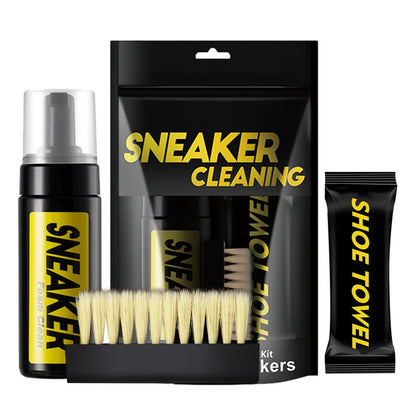 Footmax White Suede Cleaner - 150ml Water-Free Foam Kit with Brush & Cloth