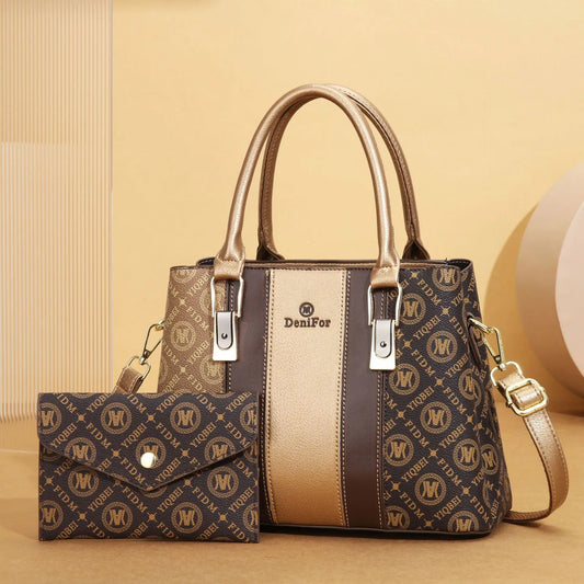 Women Purses and Handbags Top Handle Bags PU Leather Satchel Tote Lady Shoulder Messenger Bag For Work Commuting - footmaxldn