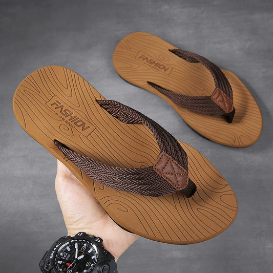 Footmax Men's Platform Flip Flops - Summer Beach Sandals 2024 - footmaxldn