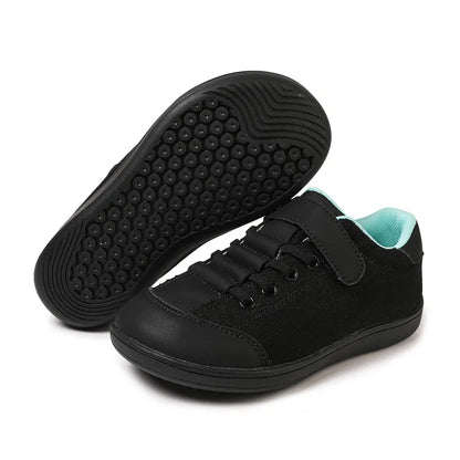 Footmaxldn Kids Barefoot Canvas Sneaker | Wide Toe Box, Zero-Drop, Non-Slip