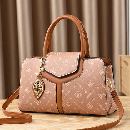 High Quality Leather Printing Handbags Purses Designer Women Bags Large Capacity Shoulder Crossbody Tote Bag New Trend Sac Women - footmaxldn