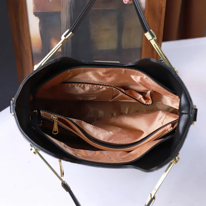 Snake Pattern Leather Handbag - Elegant Shoulder Bag for Women | footmaxldn - footmaxldn