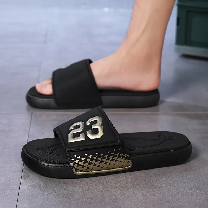 Men's Anti-Slip Slide Sandals | Breathable EVA Sole | Footmaxldn