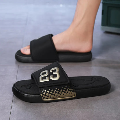 Men's Anti-Slip Slide Sandals | Breathable EVA Sole | Footmaxldn