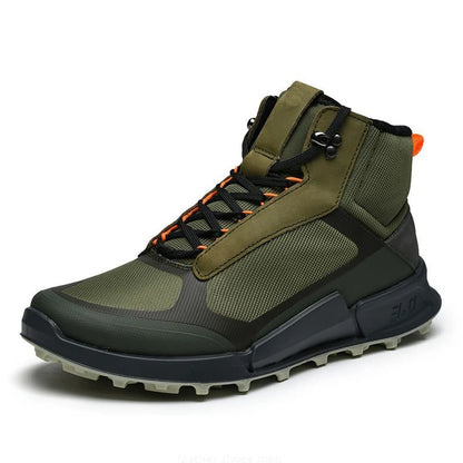 Footmax High Top Waterproof Hiking Boots - Men's Non-Slip Trekking Shoes