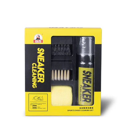 Footmax White Suede Cleaner - 150ml Water-Free Foam Kit with Brush & Cloth