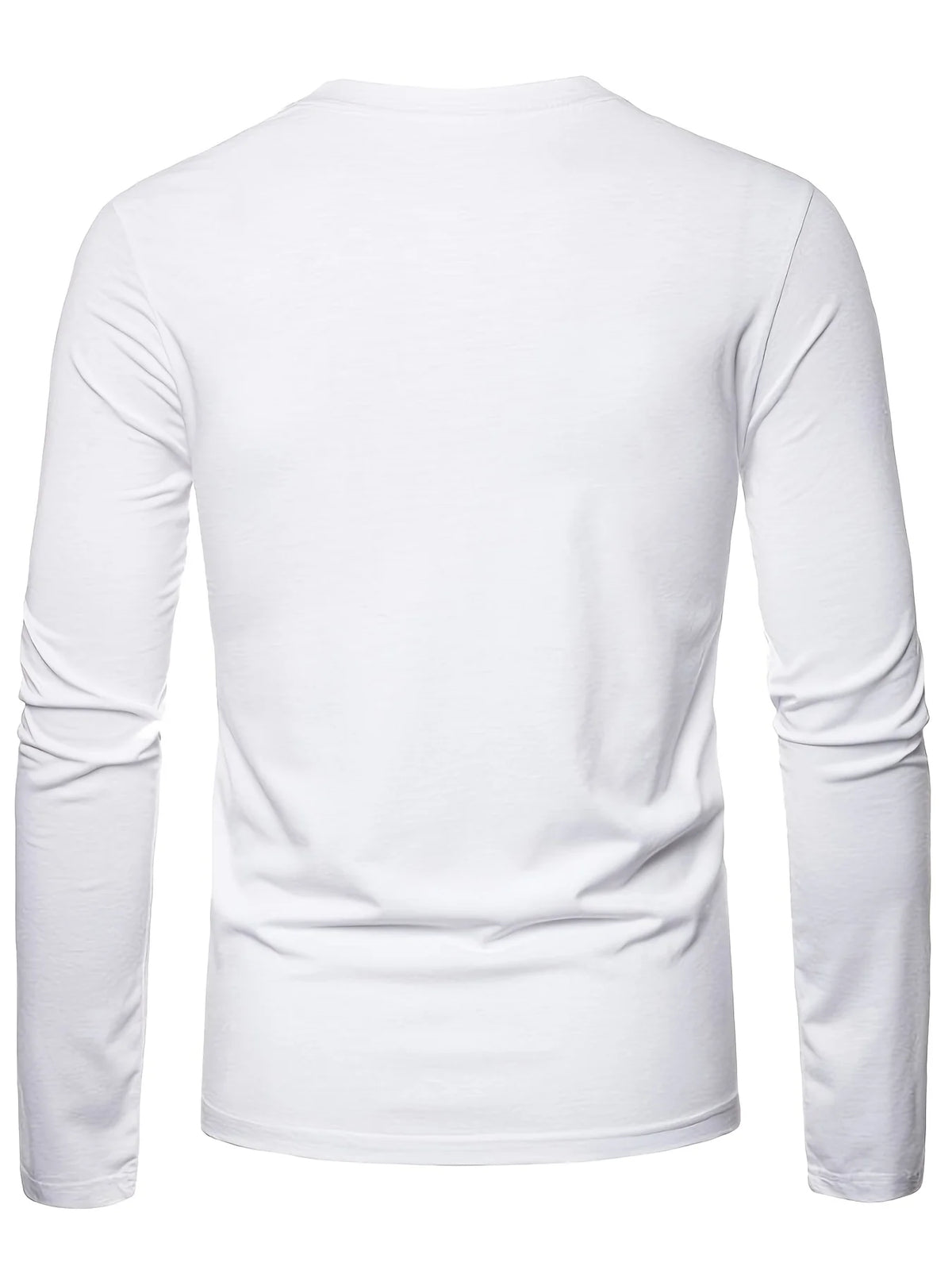 Men's Printed Long-Sleeve Crew Neck Top