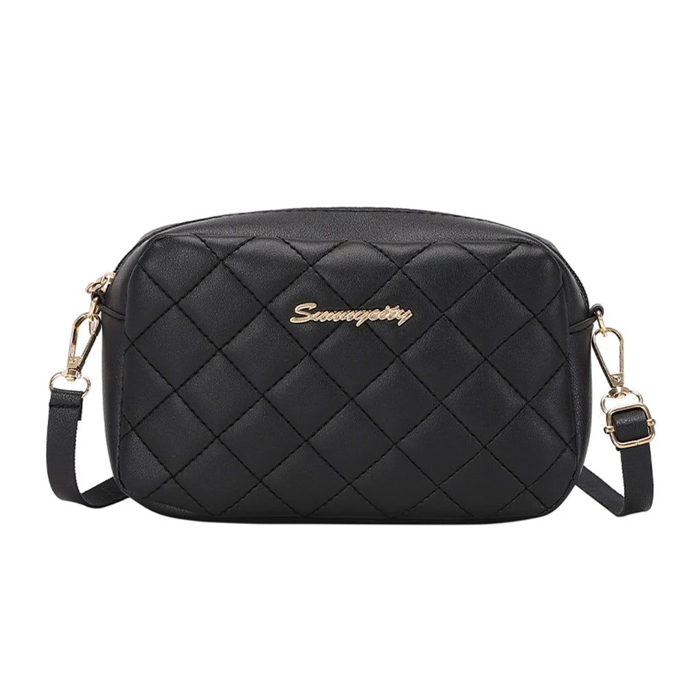Footmaxldn Quilted Crossbody Camera Bag