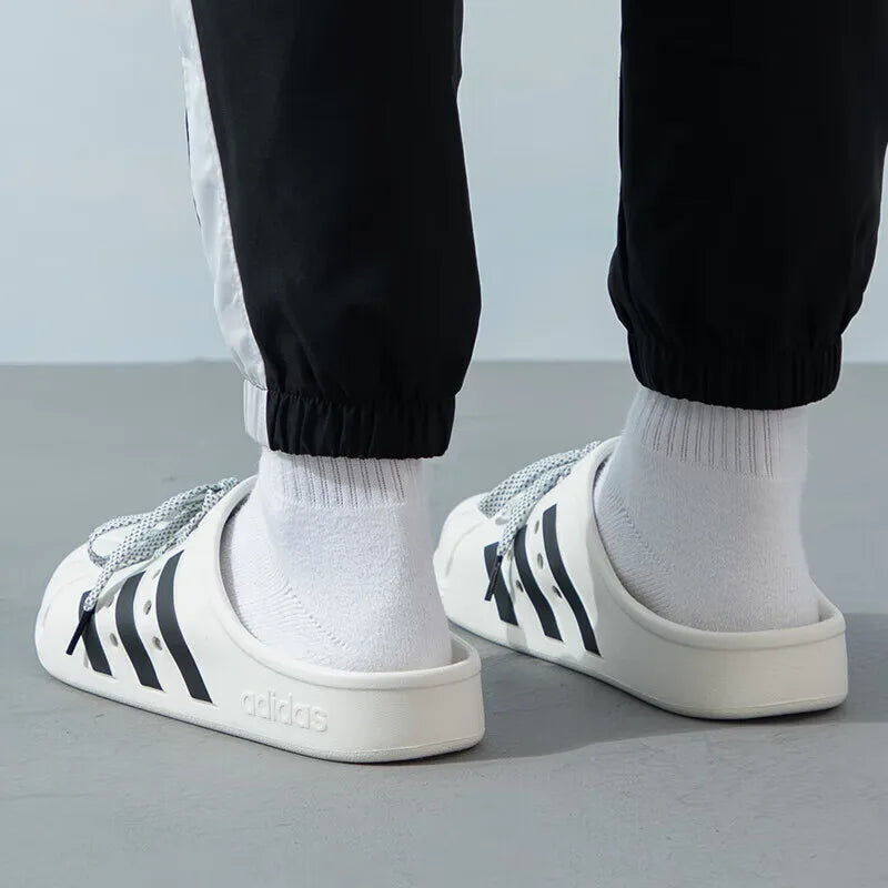 Adidas ADILETTE CLOG Slip-On Fashion Sneakers, Effortless & Durable For Everyday Comfort and Casual Adventures - footmaxldn