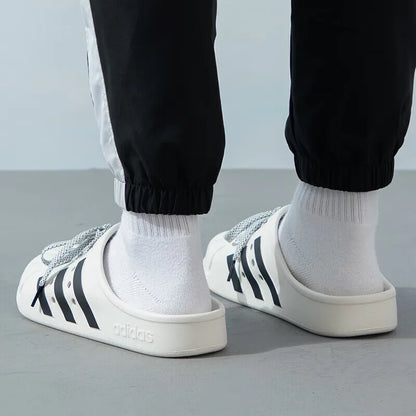 Adidas ADILETTE CLOG Slip-On Fashion Sneakers, Effortless & Durable For Everyday Comfort and Casual Adventures - footmaxldn
