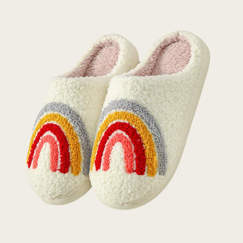 Footmax Winter Christmas Slippers - Warm Plush Indoor Slides for Men & Women - footmaxldn