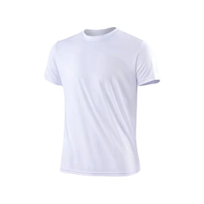 Footmax Men's Quick Dry Ice Silk T-Shirt - Premium Breathable Summer Athletic Wear with UV Protection - footmaxldn