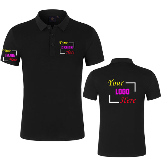 Footmax Custom Polo Shirt - Personalized Men's Short Sleeve Workshirt with Logo - footmaxldn