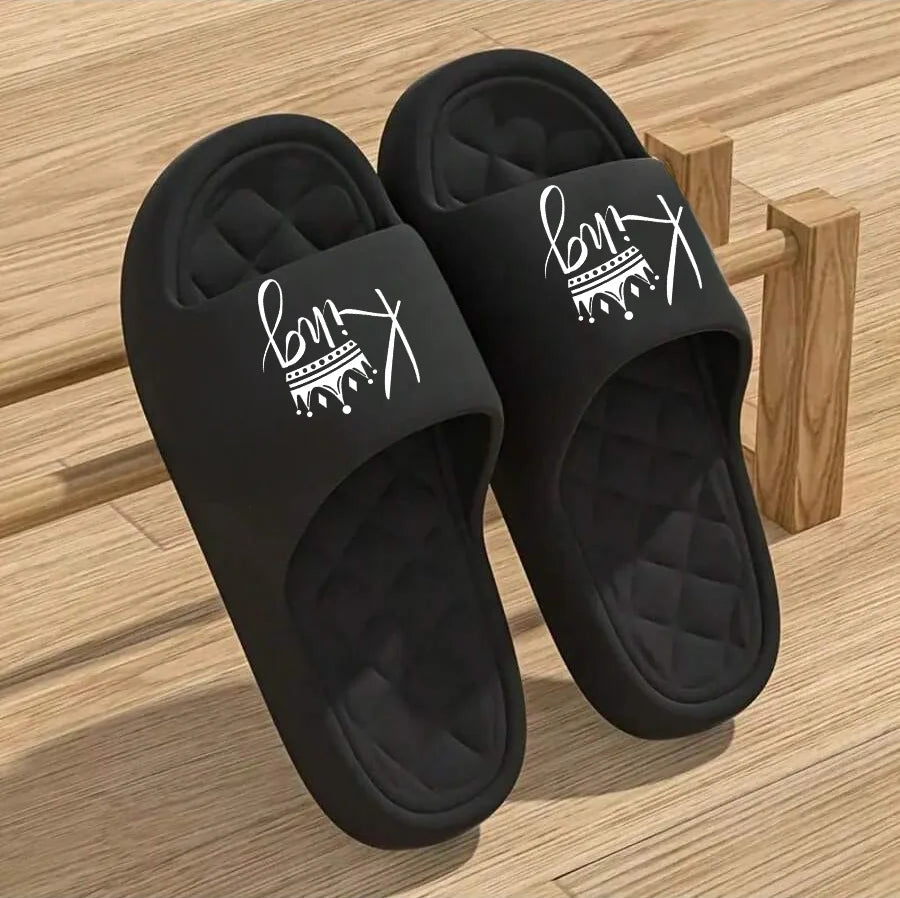 Footmaxldn Men's Lightweight EVA Sole Casual Slip-On Shoes