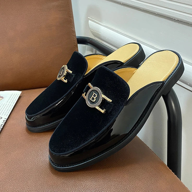 New Black Mens Sandals Dress Shoes Business Men Summer Sandals Free Shipping  Men Shoes - footmaxldn