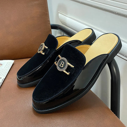 New Black Mens Sandals Dress Shoes Business Men Summer Sandals Free Shipping  Men Shoes - footmaxldn