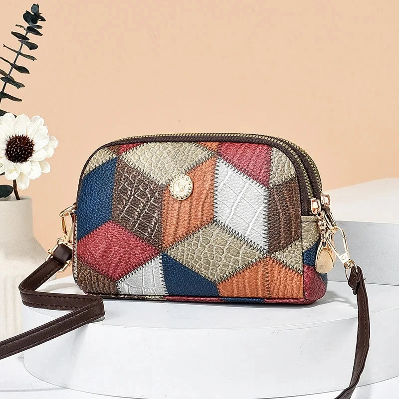 Yogodlns New Luxury Handbag Women Stitching Wild Messenger Bags Designer Brand Plaid Shoulder Bag Female Ladies Totes - footmaxldn