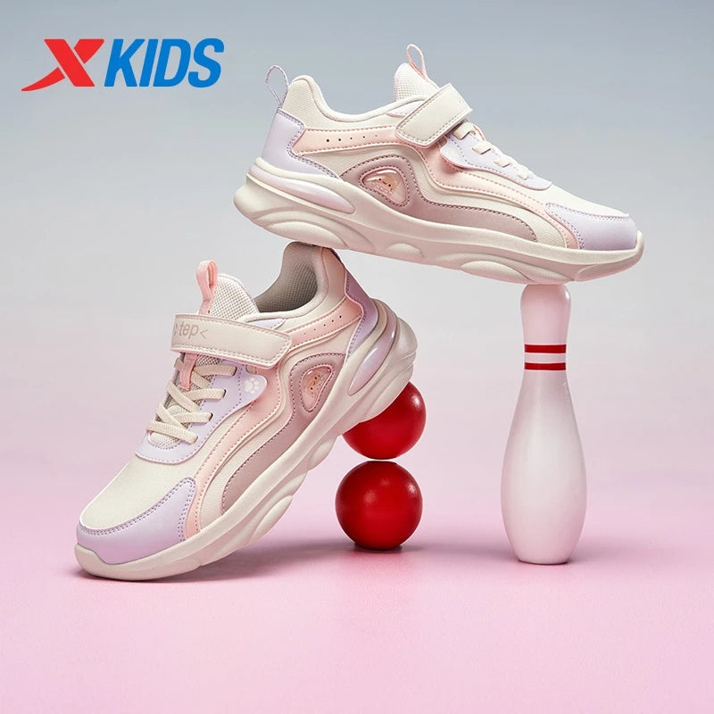 Xtep Girls Skateboarding Shoes 2025 - Comfortable Velcro Sneakers - footmaxldn