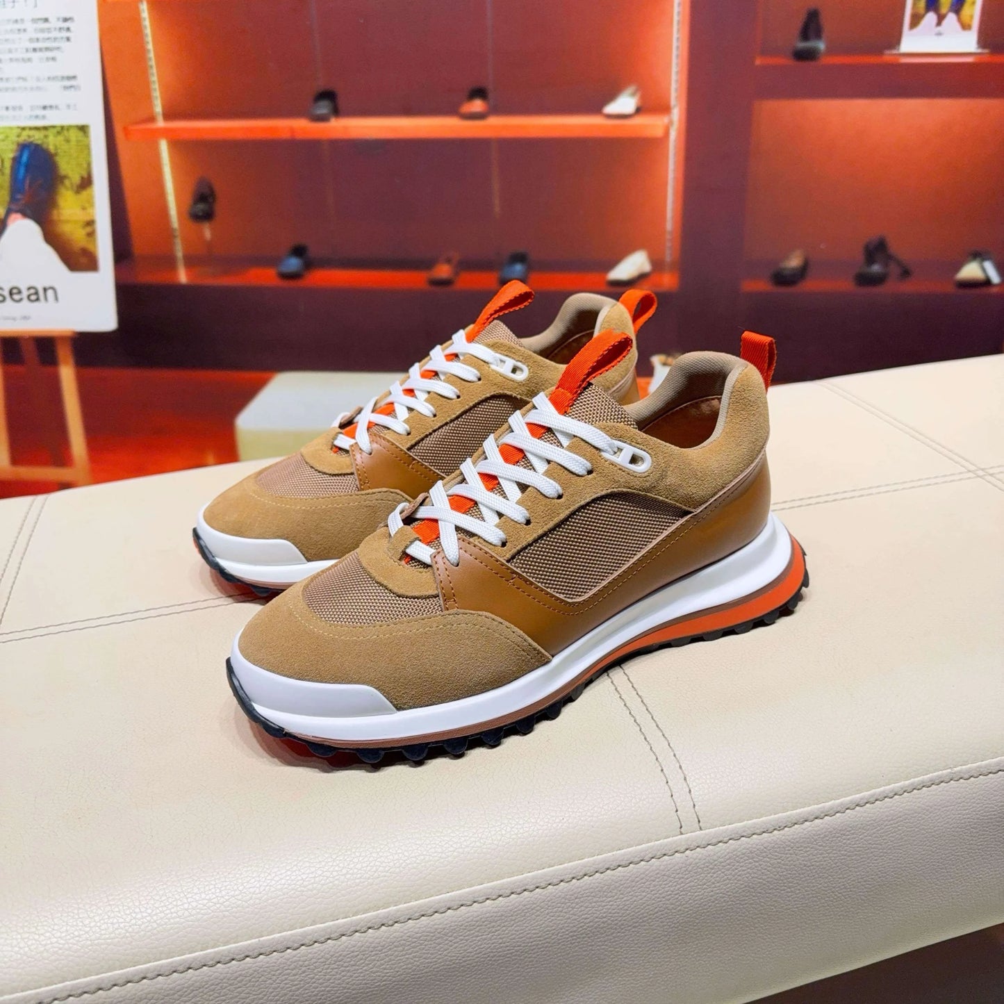 Fashionable Casual Men's Shoes Trendy Dad Sneakers Sporty Flat Heel Rubber Sole Winter Summer Spring Autumn Wear Resistant - footmaxldn