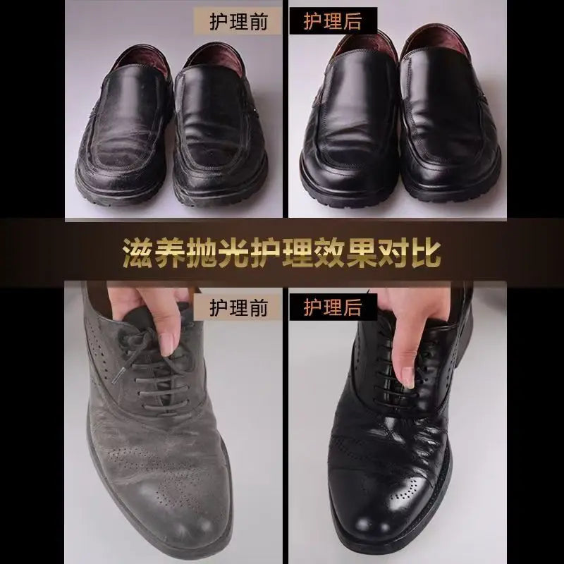 Footmax Professional Shoe Care Kit - Complete Cleaning & Polishing Set with Shoehorn