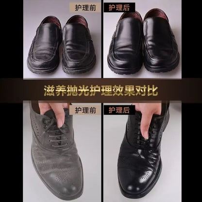 Footmax Professional Shoe Care Kit - Complete Cleaning & Polishing Set with Shoehorn