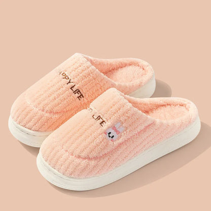 Womens Slippers Cotton Casual Home Indoor Anti Slip - FOOTMAX