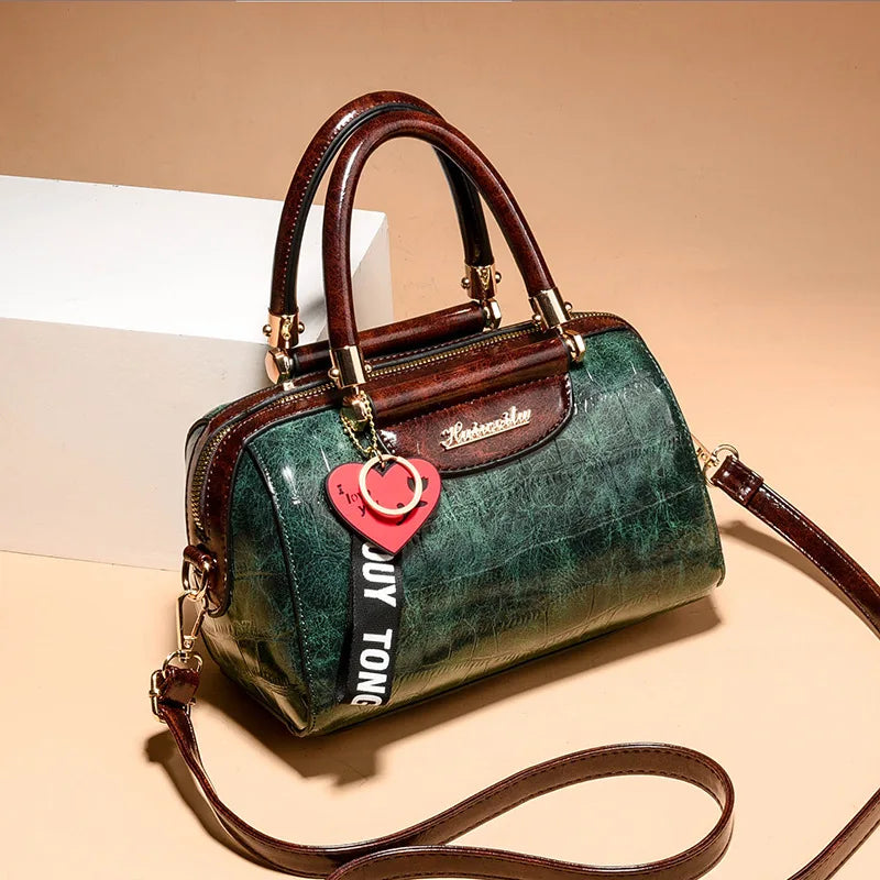 Luxury Design Handbags Shoulder Bags Top Quality PU Leather Women Handbag Classic Crocodile Tote Bag Female Messenger Bag Bolso - footmaxldn