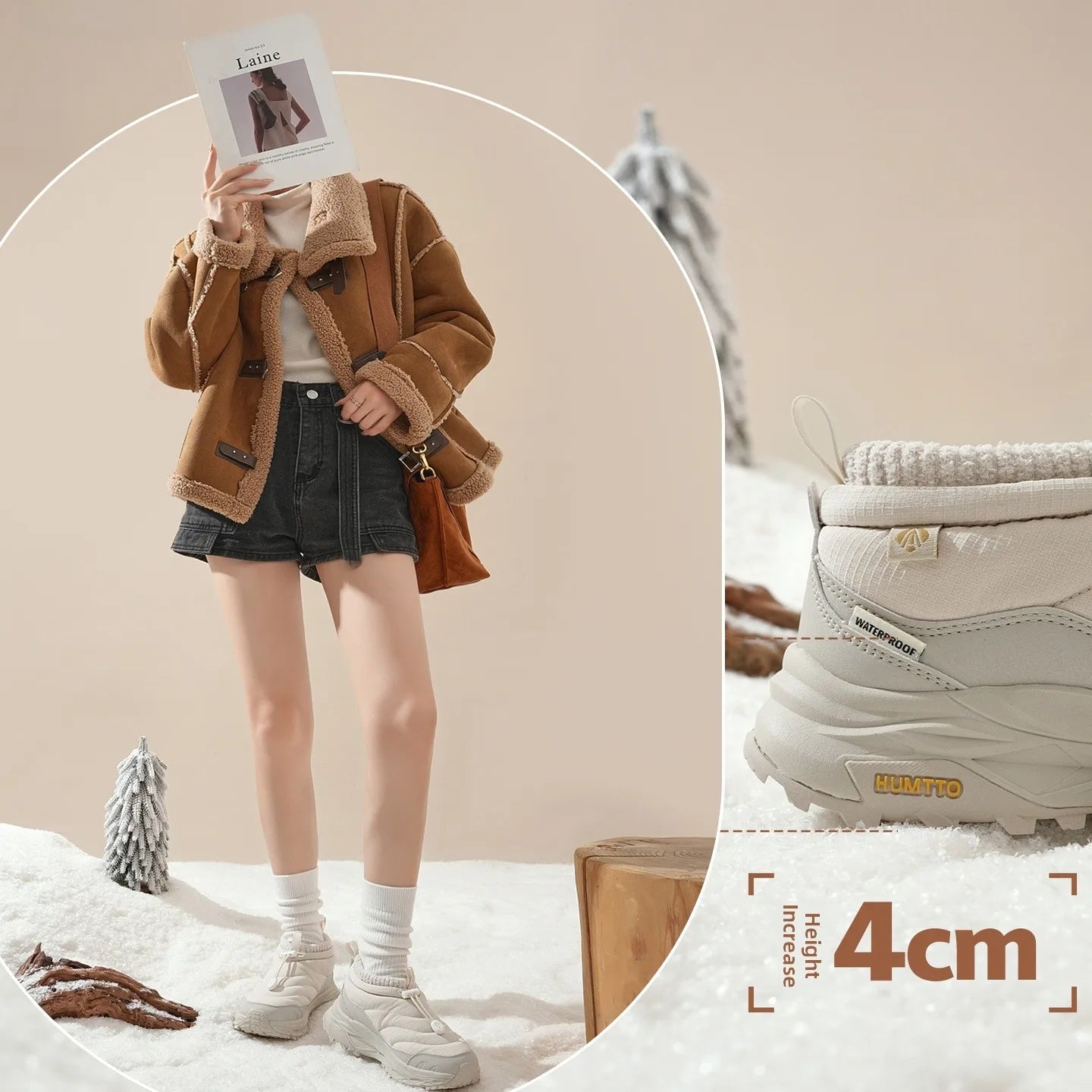 Footmax High-Top Winter Snow Boots - Waterproof Anti-Slip Warm Cotton Boots for Men & Women - footmaxldn