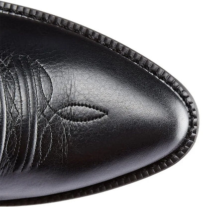 Footmaxldn Men's Pointed-Toe Western Boots
