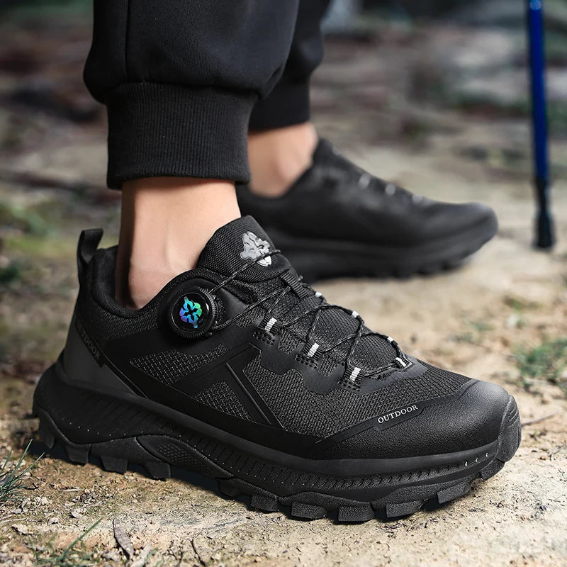 Footmax Waterproof Hiking Boots for Men - Breathable Trekking Shoes