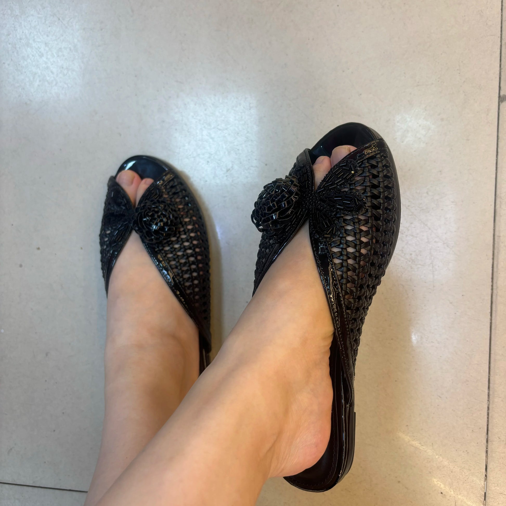 Footmax Women's Italian Designer Party Sandals - Elegant Flat Comfort Shoes Nigeria Style - footmaxldn