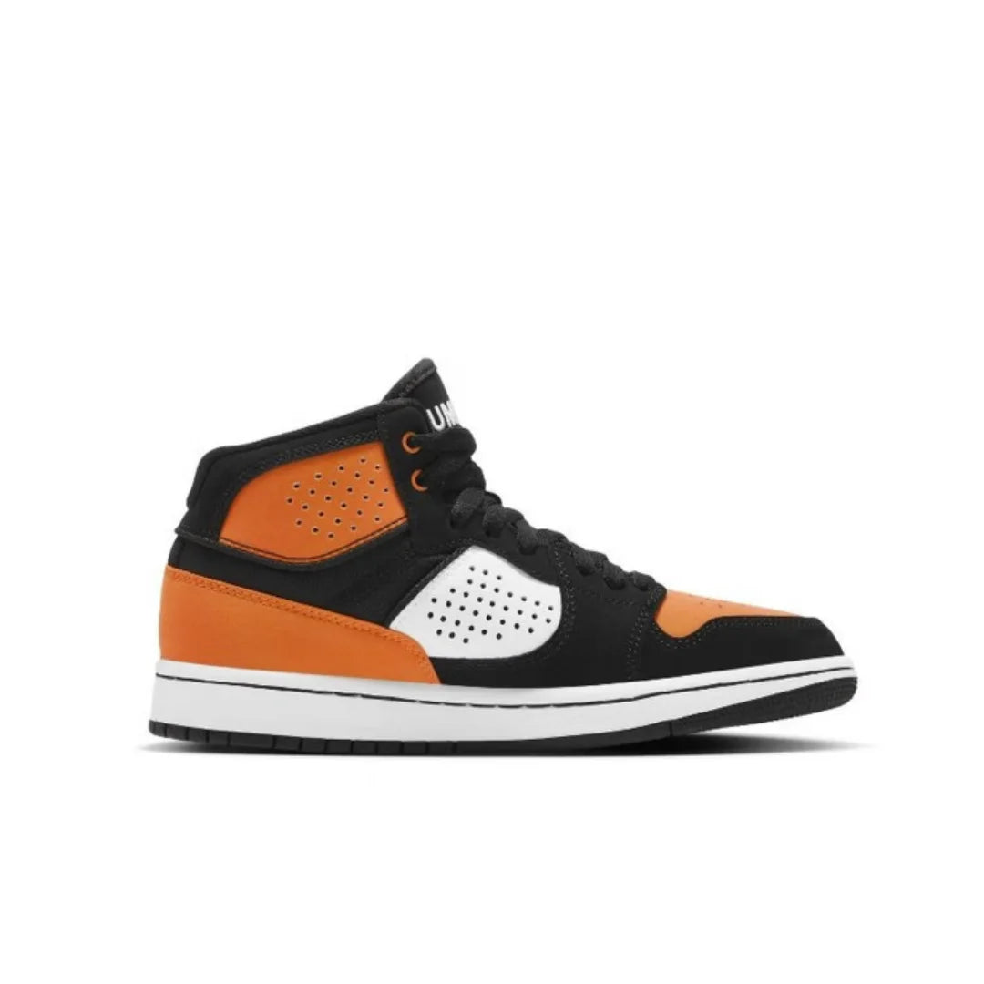 Nike Jordan Access Women's Mid-Top Sneakers – Black & Orange (AV7941-008)