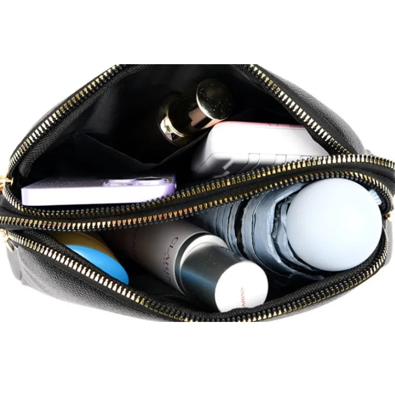 Women's Leather Flap Crossbody Bag