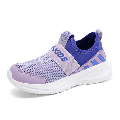 Girls Slip-On Sneakers - Lightweight Knit Kids Shoes | FootMaxLDN - footmaxldn