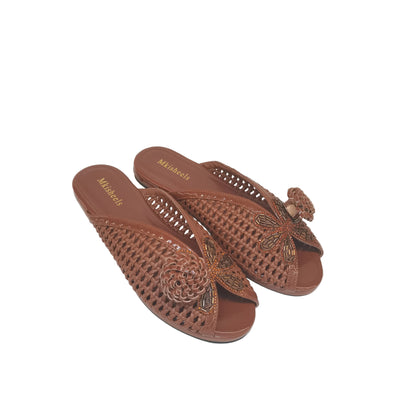 Footmax Women's Italian Designer Party Sandals - Elegant Flat Comfort Shoes Nigeria Style - footmaxldn