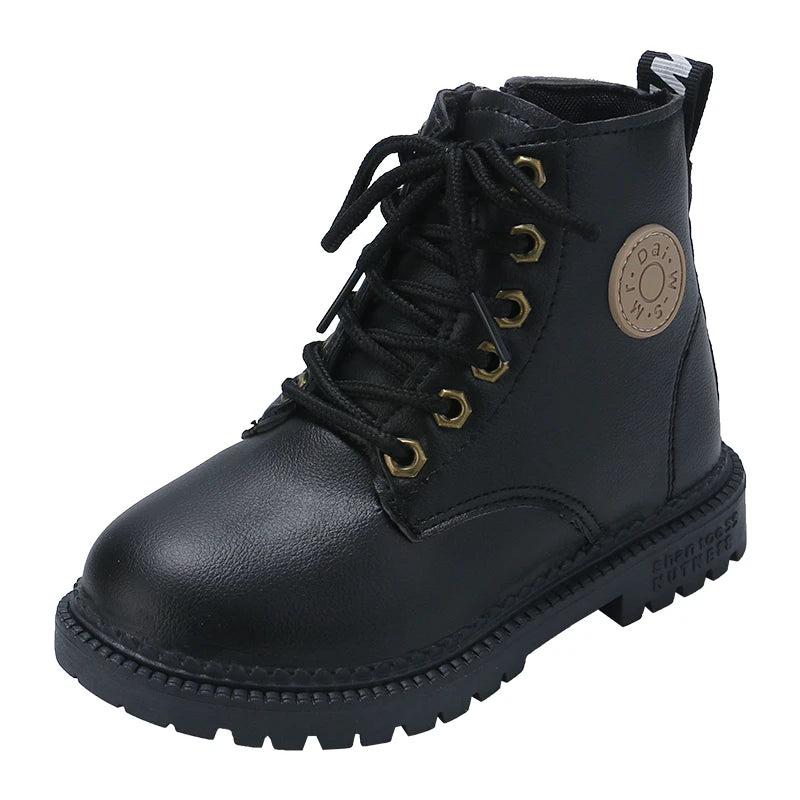 Children's Boots For Boys Girls Fashion Kids Ankle Snow Boots Rubber Outsole Autumn Winter Warm Classic For Toddlers Big Kids - footmaxldn
