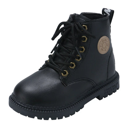 Children's Boots For Boys Girls Fashion Kids Ankle Snow Boots Rubber Outsole Autumn Winter Warm Classic For Toddlers Big Kids - footmaxldn