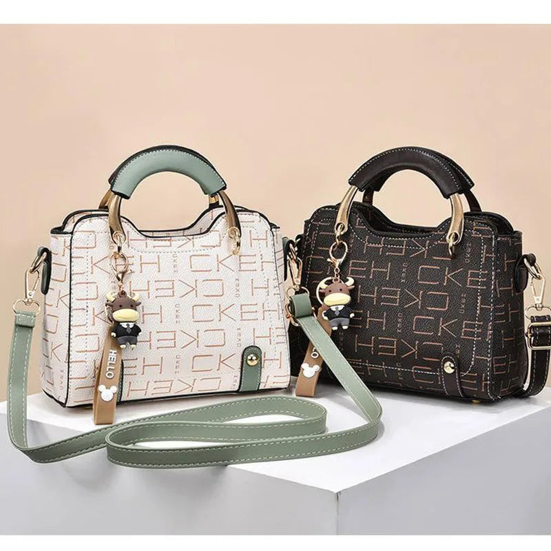 New brand shoulder Bag for 2024 luxury designer handbag women Handbags leather Printed monogram single shoulder straddle bag - footmaxldn