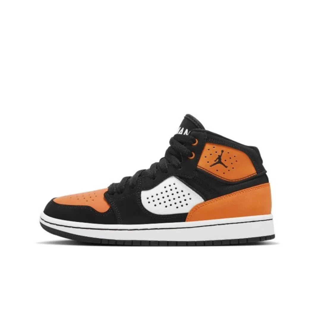 Nike Jordan Access Women's Mid-Top Sneakers – Black & Orange (AV7941-008)