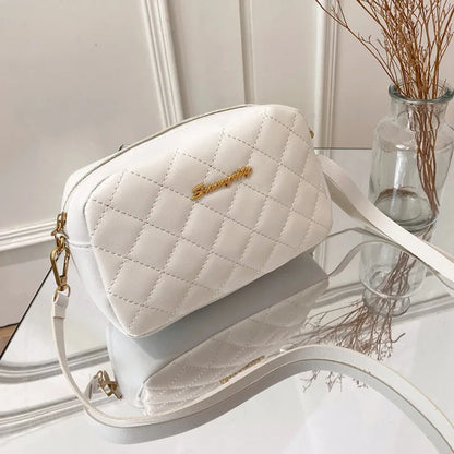 Footmaxldn Quilted Crossbody Camera Bag