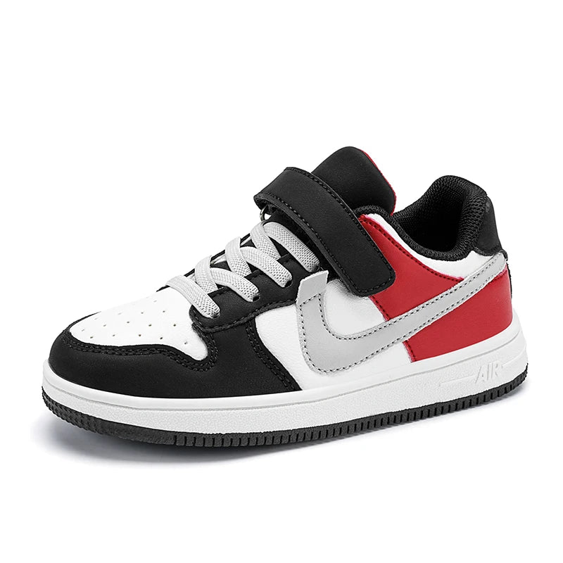 Boys and girls sports students non-slip light shoes children running shoes classic leather casual shoes size 29-39 - footmaxldn