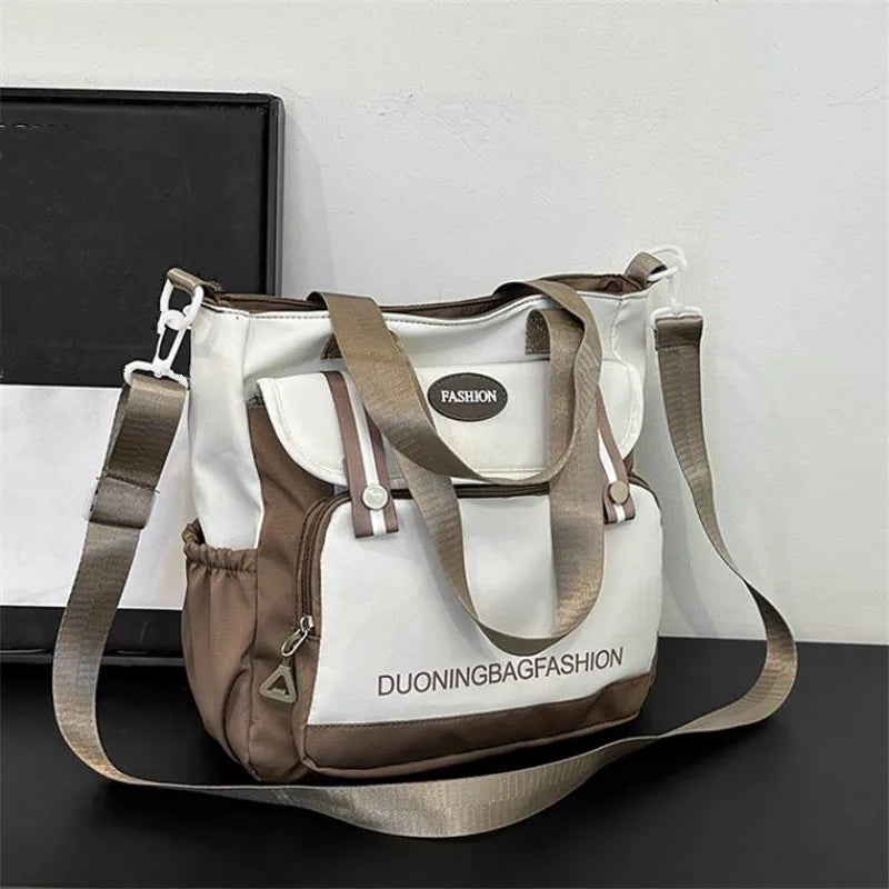 Women's Tote Bag, Large Capacity Daily Handbag, Travel Bucket Shoulder Bag, Fashion Messenger Bag,Campus School Bags Satchel - footmaxldn