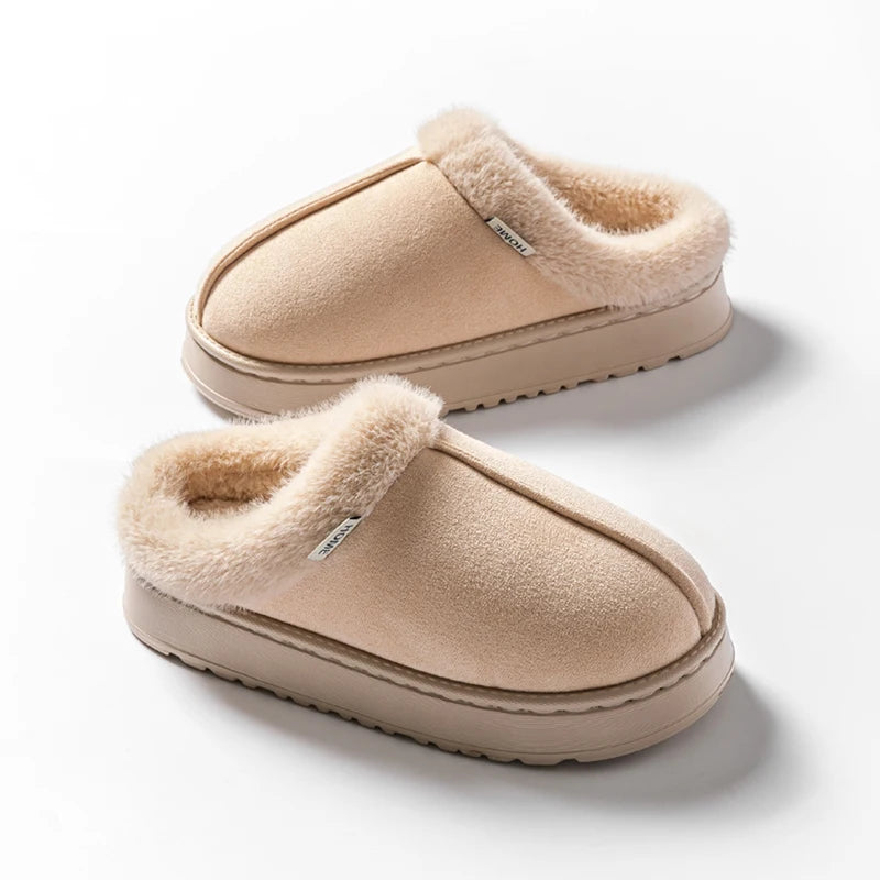 Womens Slippers Fashion Fluffy Autumn and Winter