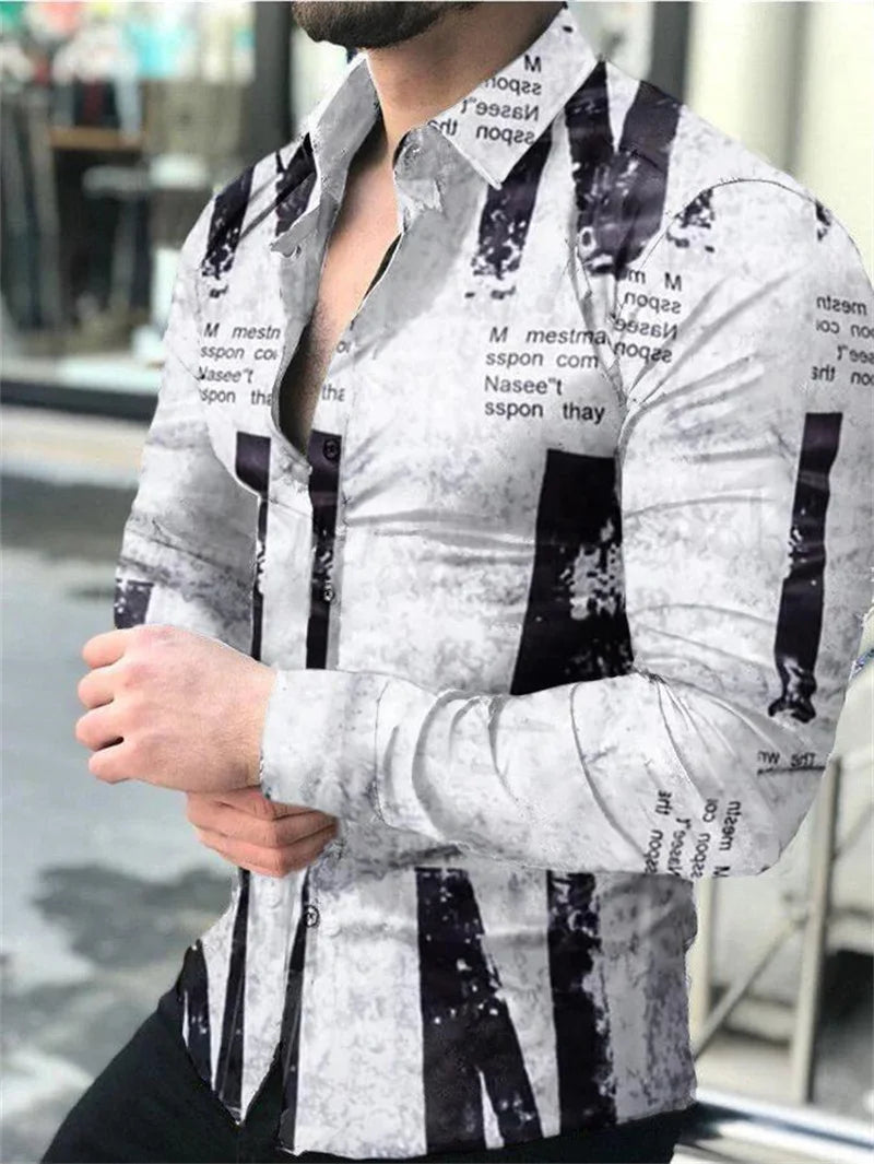 Footmax Red Plaid Hawaiian Shirt - Men's Long Sleeve Summer Beach Shirt - footmaxldn