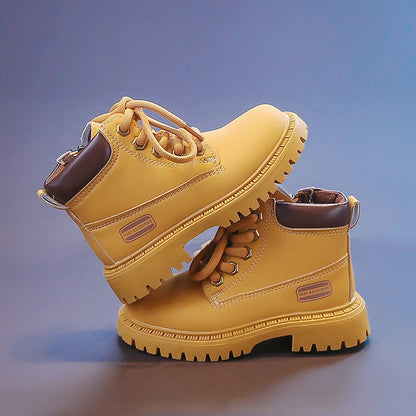 Footmax Kids Ankle Boots - Waterproof Non-Slip School Shoes for Boys - footmaxldn